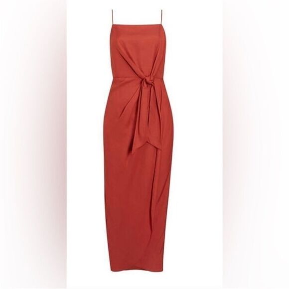 Ted Baker Rust Midi Dress, M - Picture 3 of 10
